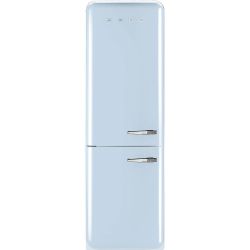 SMEG FAB32LAZN1 Отдельностоящий двухдверный холодильник, 60 см, Цвет - голубой, петли слева
