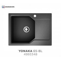 Кухонная мойка Omoikiri Yonaka 65-BL материал Artgranit. монтаж накладной