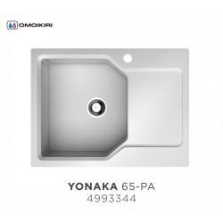 Кухонная мойка Omoikiri Yonaka 65-PA материал Artgranit. монтаж накладной