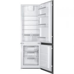 SMEG C81721F Встраиваемыйй холодильник Класс энергопотребления А+ Крепление фасадов – скользящие направляющие