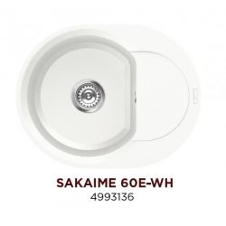 Кухонная мойка Omoikiri Sakaime 60E-WH материал Tetogranit. Монтаж накладной