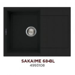 Кухонная мойка Omoikiri Sakaime 68-BL материал Tetogranit. Монтаж накладной