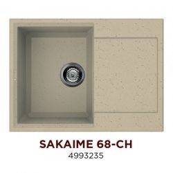 Кухонная мойка Omoikiri Sakaime 68-CH материал Tetogranit. Монтаж накладной