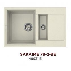 Кухонная мойка Omoikiri Sakaime 78-2-BE Материал Tetogranit. Монтаж накладной