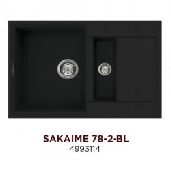 Кухонная мойка Omoikiri Sakaime 78-2-BL Материал Tetogranit. Монтаж накладной