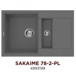 Кухонная мойка Omoikiri Sakaime 78-2-PL Материал Tetogranit. Монтаж накладной