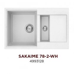 Кухонная мойка Omoikiri Sakaime 78-2-WH Материал Tetogranit. Монтаж накладной