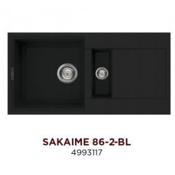 Кухонная мойка Omoikiri Sakaime 86-2-BL Материал Tetogranit. Монтаж накладной