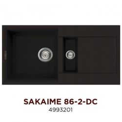 Кухонная мойка Omoikiri Sakaime 86-2-DC Материал Tetogranit. Монтаж накладной