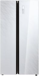 KORTING KNFS 91797 GW Холодильник Side-By-Side, Высота - 179 см. Ширина 89,5 см, А+, cенсорное упр. Full NO FROST, цвет - белое стекло