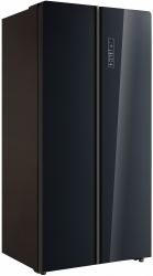 KORTING KNFS 91797 GN Холодильник Side-By-Side, Высота - 179 см. Ширина 89,5 см, А+, cенсорное упр. Full NO FROST, цвет - чёрное стекло