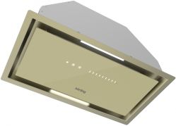 KORTING  KHI 6997 GB Полновстраиваемая вытяжка, ширина - 60 см. Сенсор дыма и пара. Пульт. Бежевое стекло