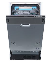 Korting KDI 45575 Посудомоечная машина, Ширина - 45 см., А++/A/A, электронное управление LED дисплей, 8 программ, 10 компл., Третья корзина для столовых приборов, подсветка камеры, двузонная мойка.