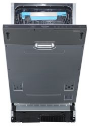 Korting KDI 45980 Посудомоечная машина, Ширина - 45 см., А++/A/A, электронное управление LED дисплей, 8 программ, 10 компл., Третья корзина для столовых приборов, подсветка камеры, двузонная мойка. Антимикробное покрытие.