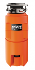 Измельчитель пищевых отходов Nagare Slim 1250 • Мощность: 1 л.с. • Потребляемая мощность (макс.): 750 Вт/час • Вес: 5,66 кг.