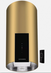 Kuppersberg WL-MOTUBA GOLD Настенная вытяжка 38 см., отвод/рециркуляция, 1000 м3/час, сенсорное управление, цвет золотой