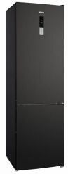 KORTING KNFC 62370 XN Холодильник  Ширина 60 см, А+, электронное сенсорное управление с внешним дисплеем, Full NO FROST, (ВхШхГ) 2000x595x635 мм,  цвет - Чёрная нерж. сталь