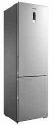 KORTING KNFC 62017 X Холодильник, ширина 60 см, No Frost, электронное управление, объем: 245 л, (ВхШхГ): 2010x595x630 мм,  цвет - нерж. сталь
