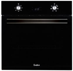 Evelux EO 640 PB Духовой шкаф, 7 режимов,  объем духовки 65л, макс. темп. приг.300 оС, цвет - Full Black