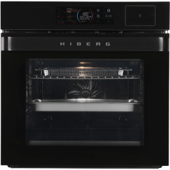 HIBERG S-VM 6415 B SMART Духовой шкаф с фритюром и функцией приготовления на пару, 108 рецептов, Цветной  LED дисплей