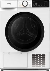 KORTING KD 60HP83 Сушильная машина HEAT PUMP (тепловой насос), ГЛУБИНА 60 см, загрузка 8 кг. 16 программ, Сушка по времени и по влажности