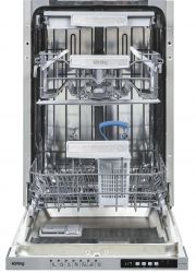 Korting KDI 45488 Посуд. машина,- 45 см., А+++/A/A, электронное. упр., 7 программ,  10 компл., "Луч на полу" . Третья корзина, Половинная загрузка