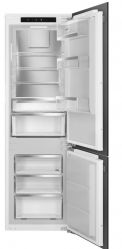 Smeg C9174DN2D1 Встраиваемый комбинированный холодильник, Инвертор,  высота 177 см., полный No-Frost. задняя стенка металл., Жесткое крепление фасада,