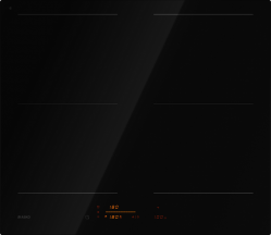 Asko HI5643FBG1 Series 5 Варочная панель индкуционная, 4 конфорки, 2 зоны Bridge, ширина - 60 см. цвет - чёрный глянцевый