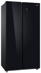 KORTING KNFS 93535 GN Холодильник Side-By-Side, ИНВЕРТОР, No Frost, Сенсорное управление, Габариты (ВхШхГ) (мм): 1770x912x704, цвет - Чёрное стекло