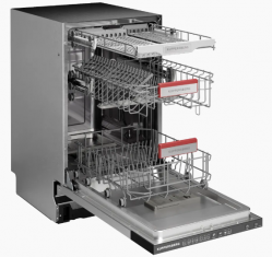 Kuppersberg GGS 4535 Посудомоечная машина, Загрузка 1/2, Функция "ALT" - мытьё в одной корзине, 11 компл., 7 программ, уровень шума 49 дБ, ширина 45 см.