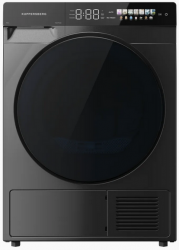 KUPPERSBERG DM 590 GR Сушильная машина, Heat Pump (тепловой насос), глубина 57,5 см, загрузка белья 10 кг, электронное сенсорное управление, Тип дисплея - TFT, 16 программ, 69 дБ, Цвет - серый