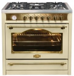 KAISER HGE 93555 ElfEm Turbo Плита комбинированная газовая с электрической духовкой, Дизай «Ампир» / Empire, Цвет - слоновая кость, Габариты (ШxГxВ), мм. 900/600/900-920
