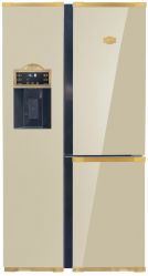 Kaiser KS 90300 ElfAD Bio Холодильник Side by Side, Зона Зеро - диапазон (-4∘C … +8∘C) Ледогенератор С подключением к водопроводу,Система Full No Frost,  Цвет: бежевый  Полезный объём: 538 л  Инверторный компрессор.