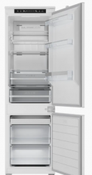 Kuppersberg  RBN 1767 Холодильник встраиваемый, INVERTER,  Total No Frost, Dual Cooling, зона свежести, высота 177 см., Уровень шума, дБ 37, прогамма eco, электронное сенсорное упр., Крепление фасада скользящее