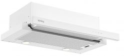 KORTING KHP 6900 DGW Встраиваемая с выдвижным экраном, BLDC мотор, ширина 60 см, 750 м3/ч., 3 режима, сенсорное управление, таймер, алюминиевый жировой фильтр, LED освещениe , панель - белое стекло