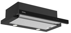 KORTING KHP 6900 DGN Встраиваемая с выдвижным экраном, BLDC мотор, ширина 60 см, 750 м3/ч., 3 режима, сенсорное управление, таймер, алюминиевый жировой фильтр, LED освещениe , панель - Чёрное стекло