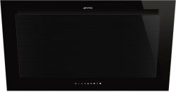 SMEG KV194B3 Вытяжка настенная, 90 см, цвет Чёрный, Коллекция Линия (Linea)